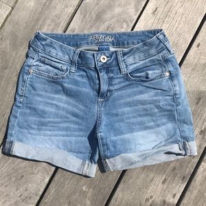 Arizona jean shorts with cuffed hem